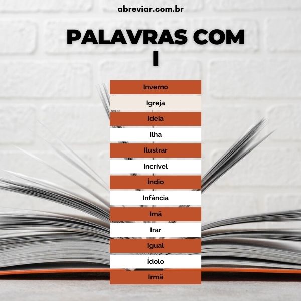 palavras com i para crianças