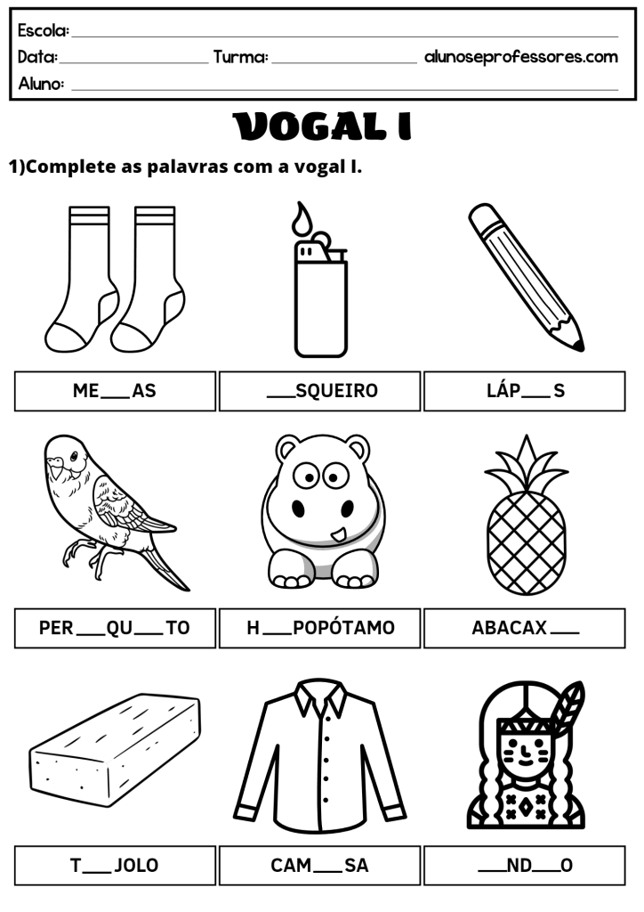 palavras com i de 4 letras