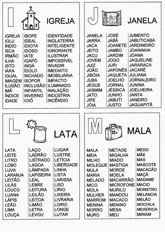 palavras com i para jogos
