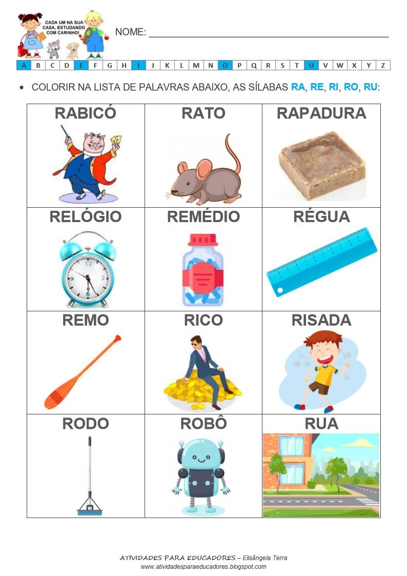 palavras com rr