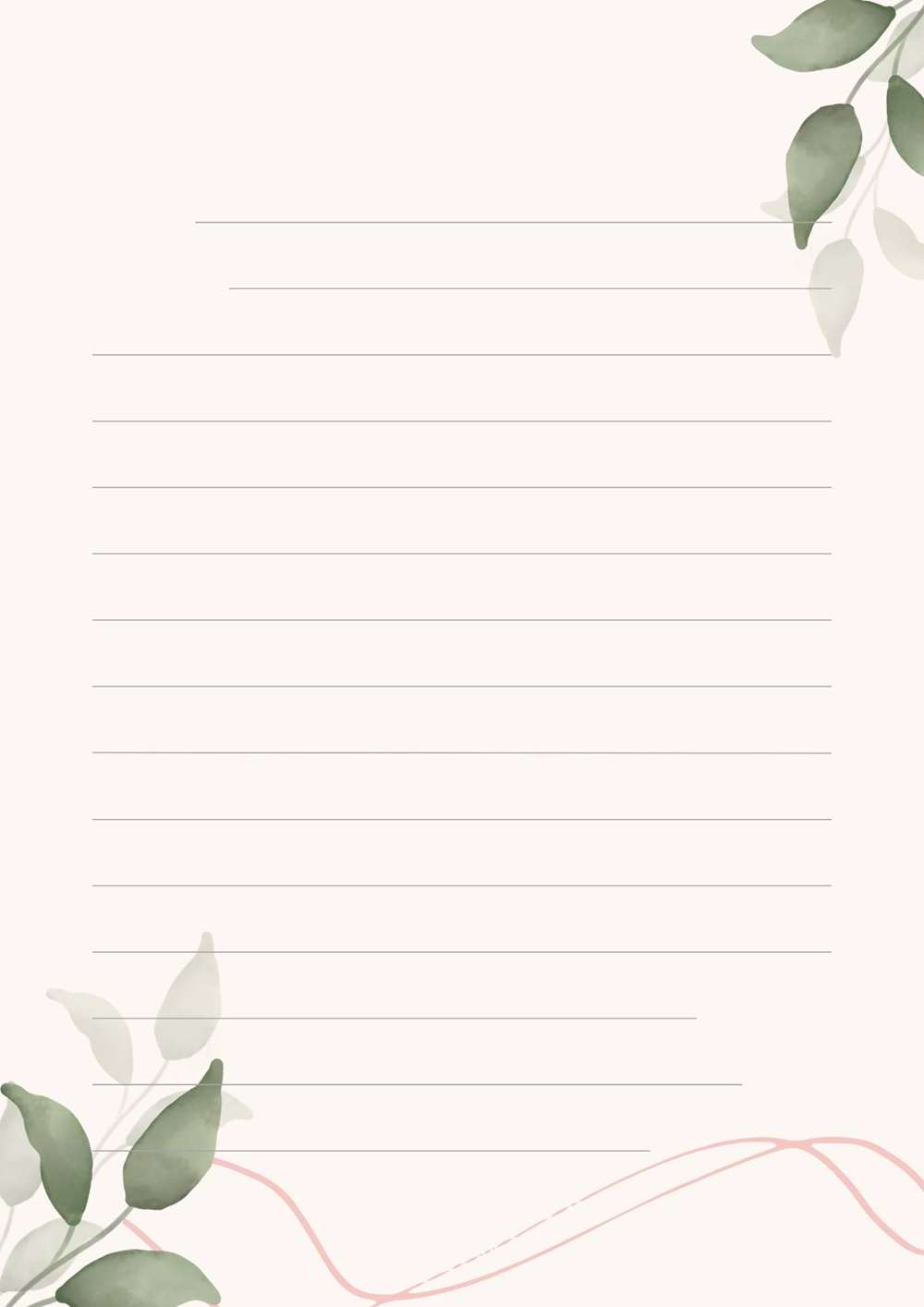 papel de carta personalizado vintage