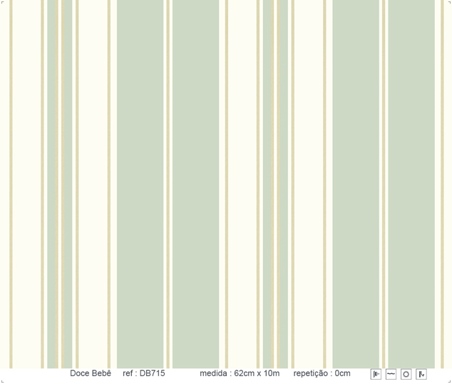papel de parede listrado verde jade