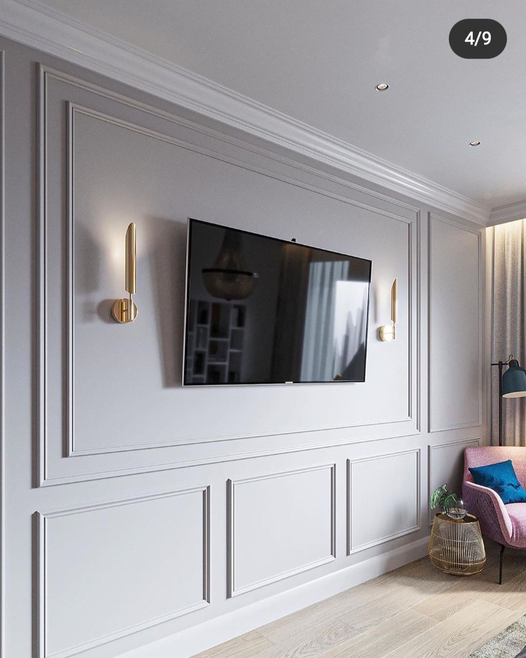 boiserie sala moderna