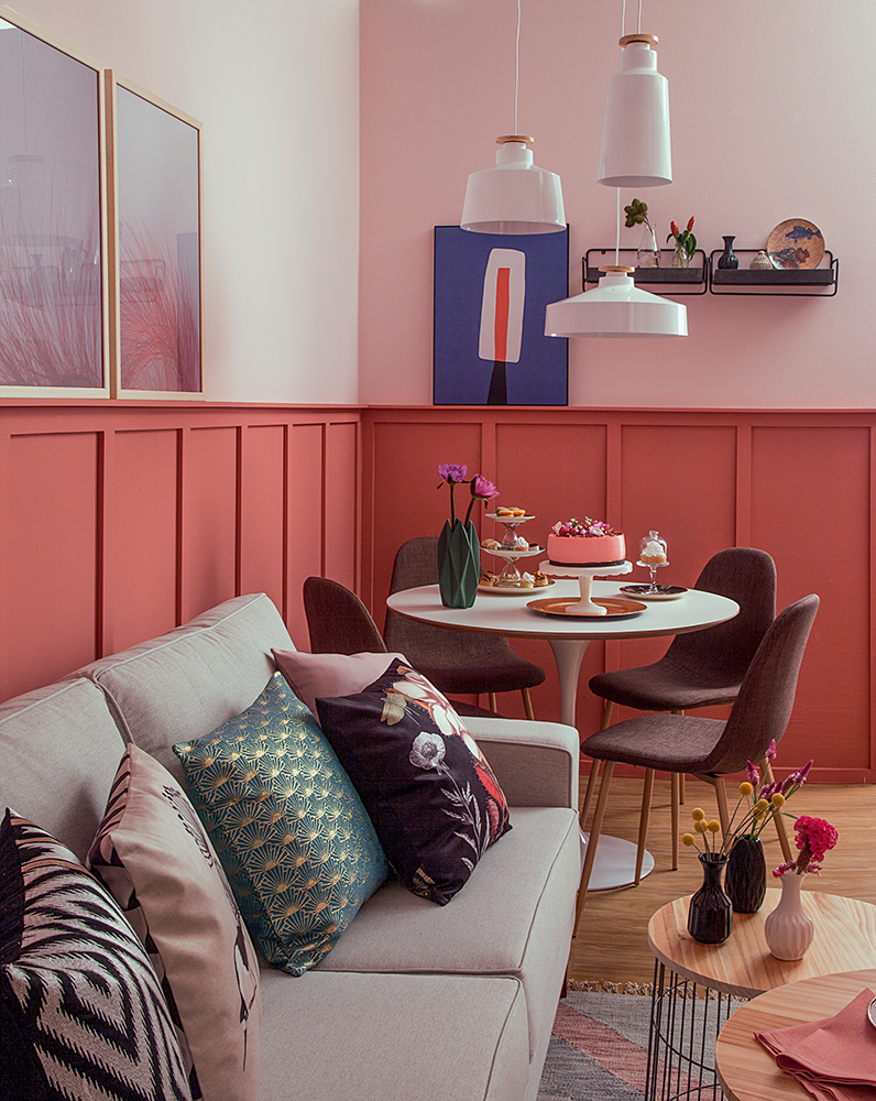 ideias de boiserie para sala de estar