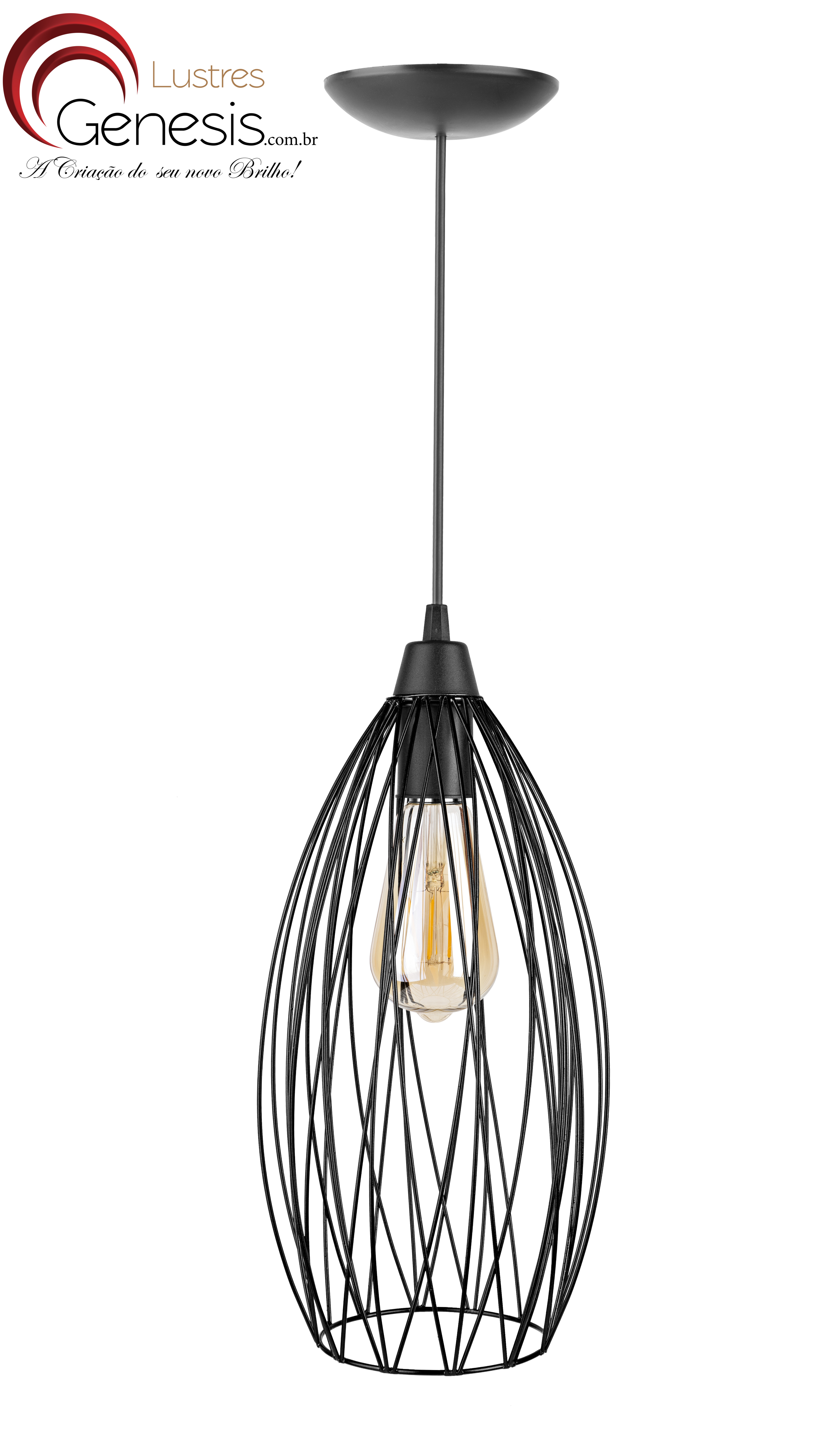 lustre aramado preto