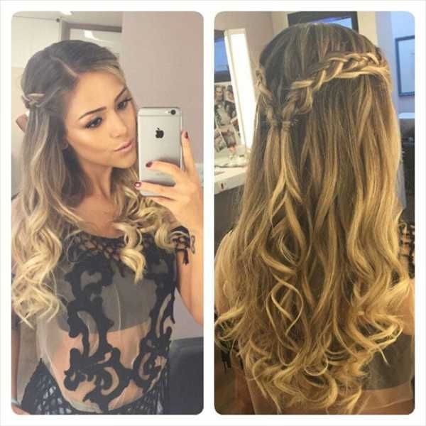 penteado cabelo solto liso