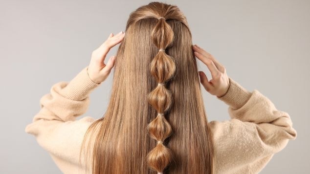 penteado cabelo solto com trança