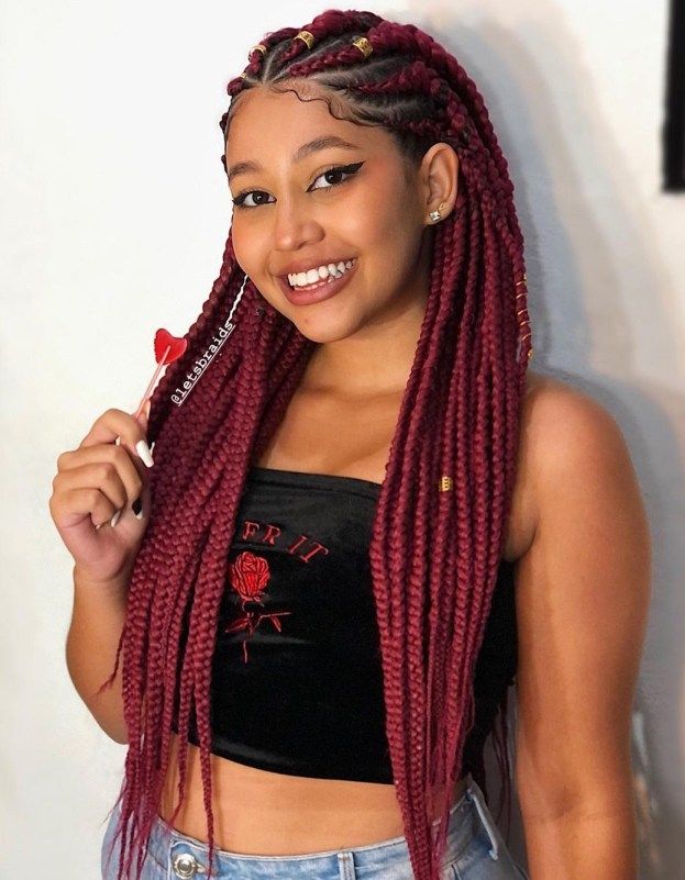 penteado com trança solta