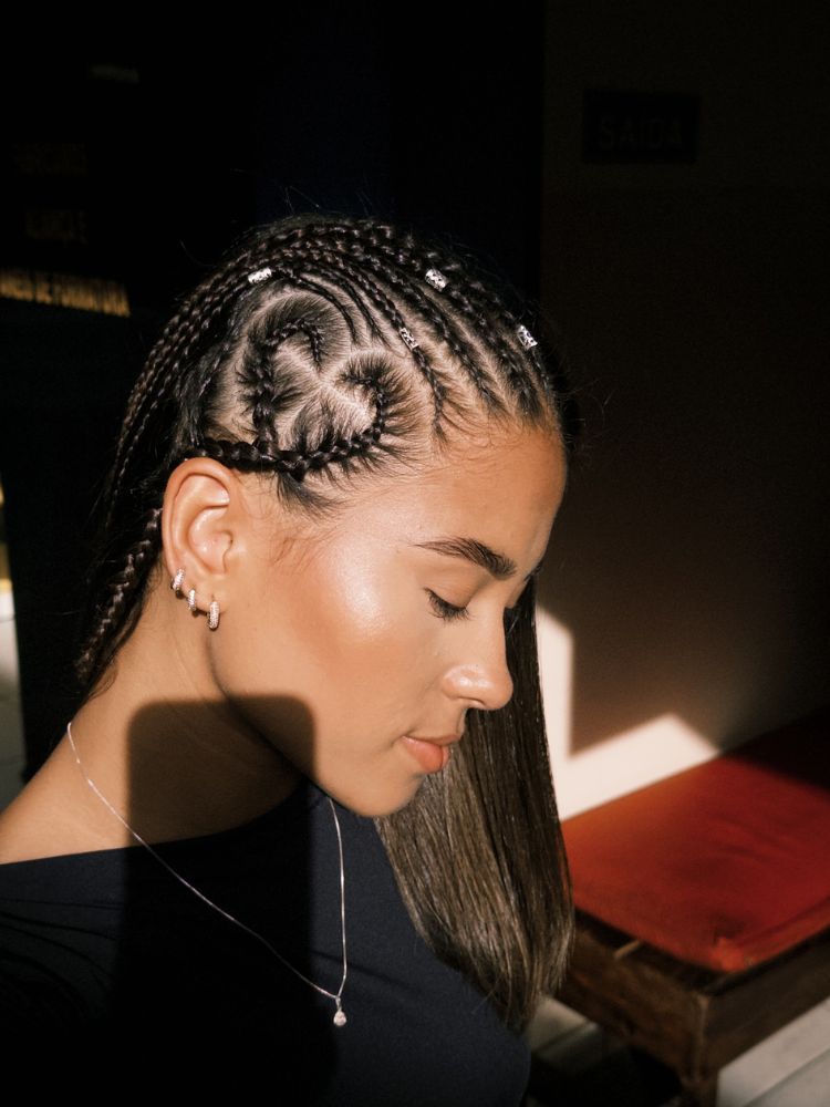 trança com fibra cacheada solta