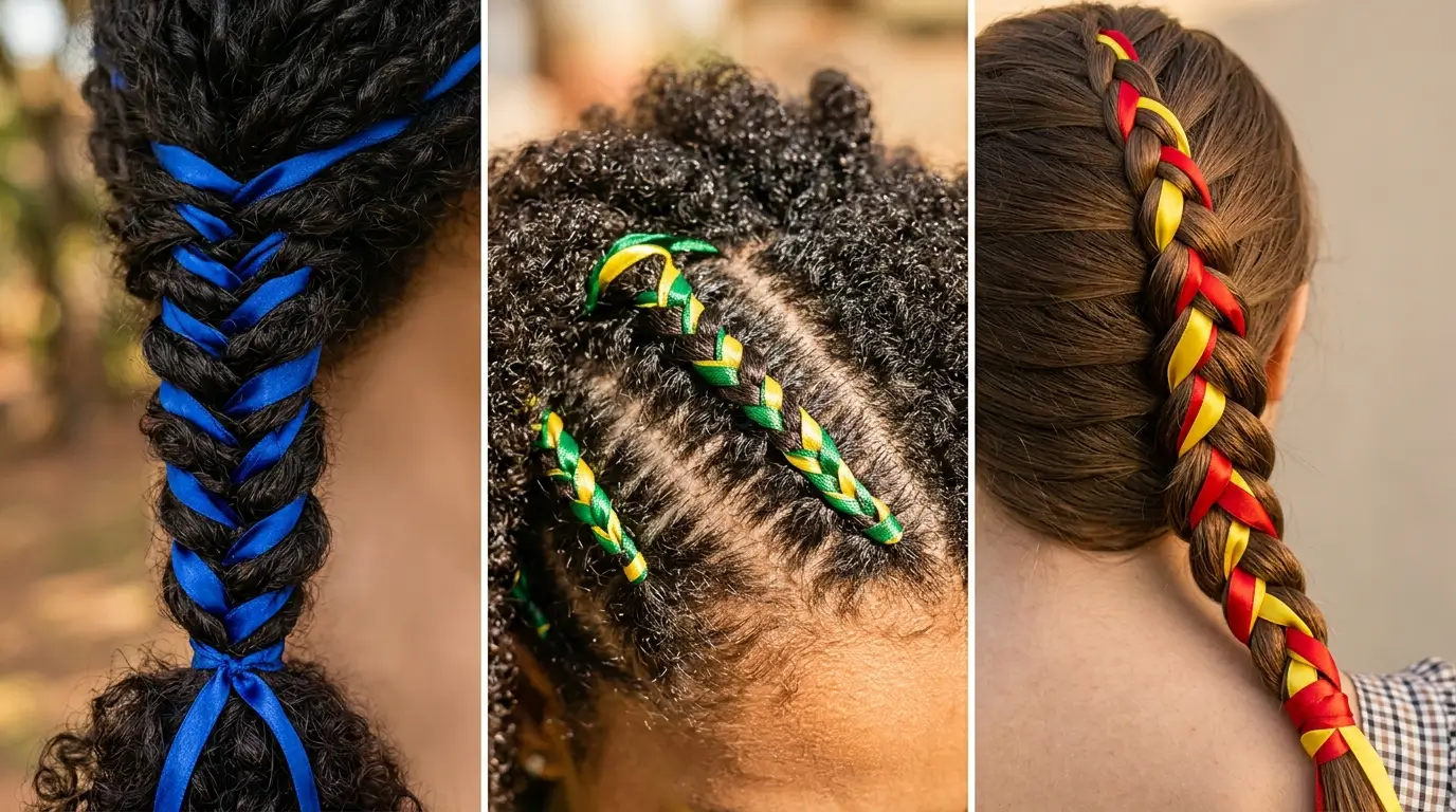 cabelo menina festa junina