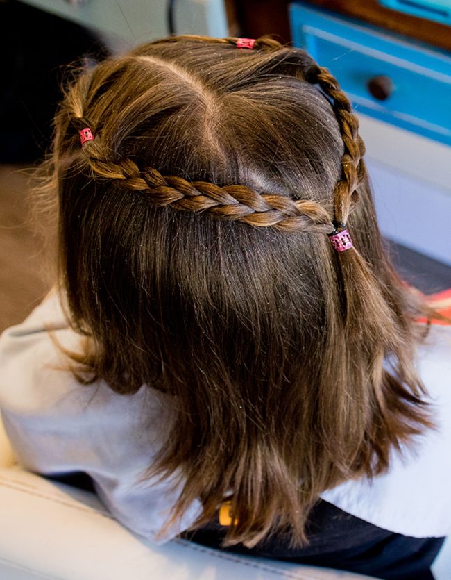 penteado infantil para cabelo cacheado
