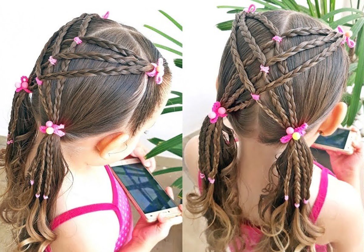 penteado infantil para cabelo curto