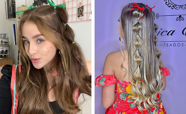 penteado junino para noiva