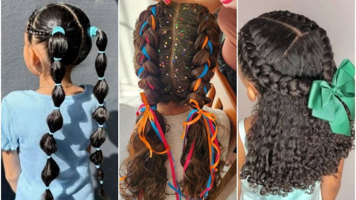penteado junino infantil simples 14