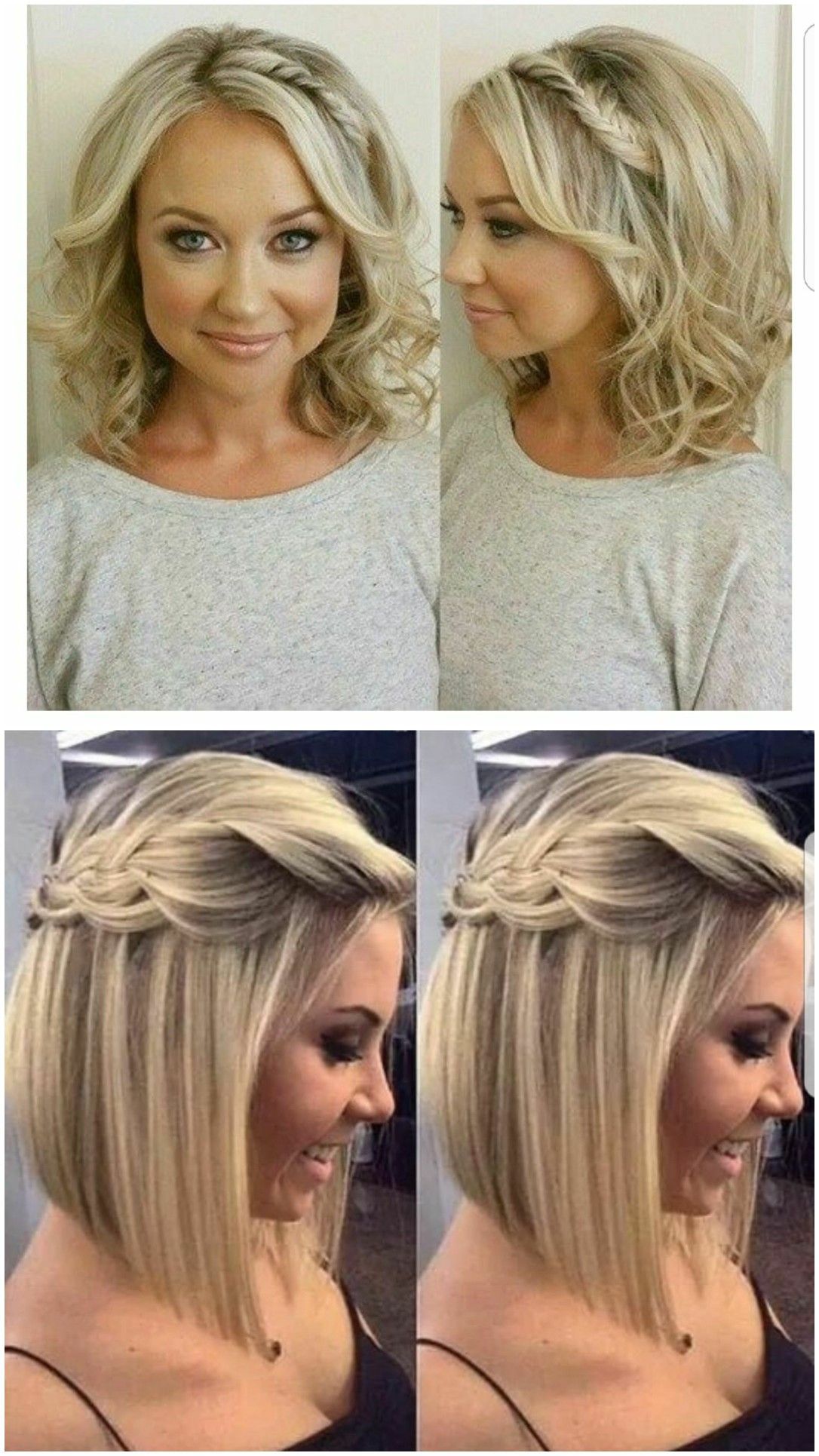 Cabelo curto cacheado penteado