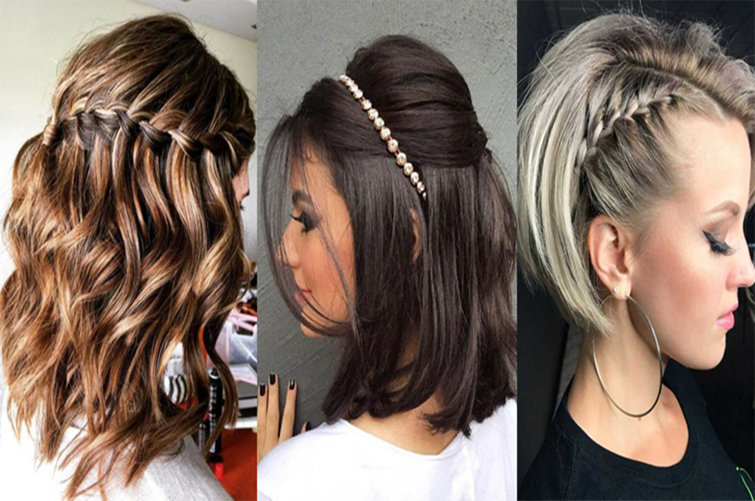 Penteado para cabelo curto festa