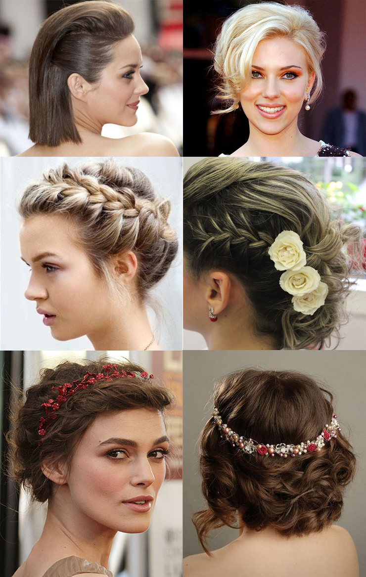 Penteado para cabelo curto com franja