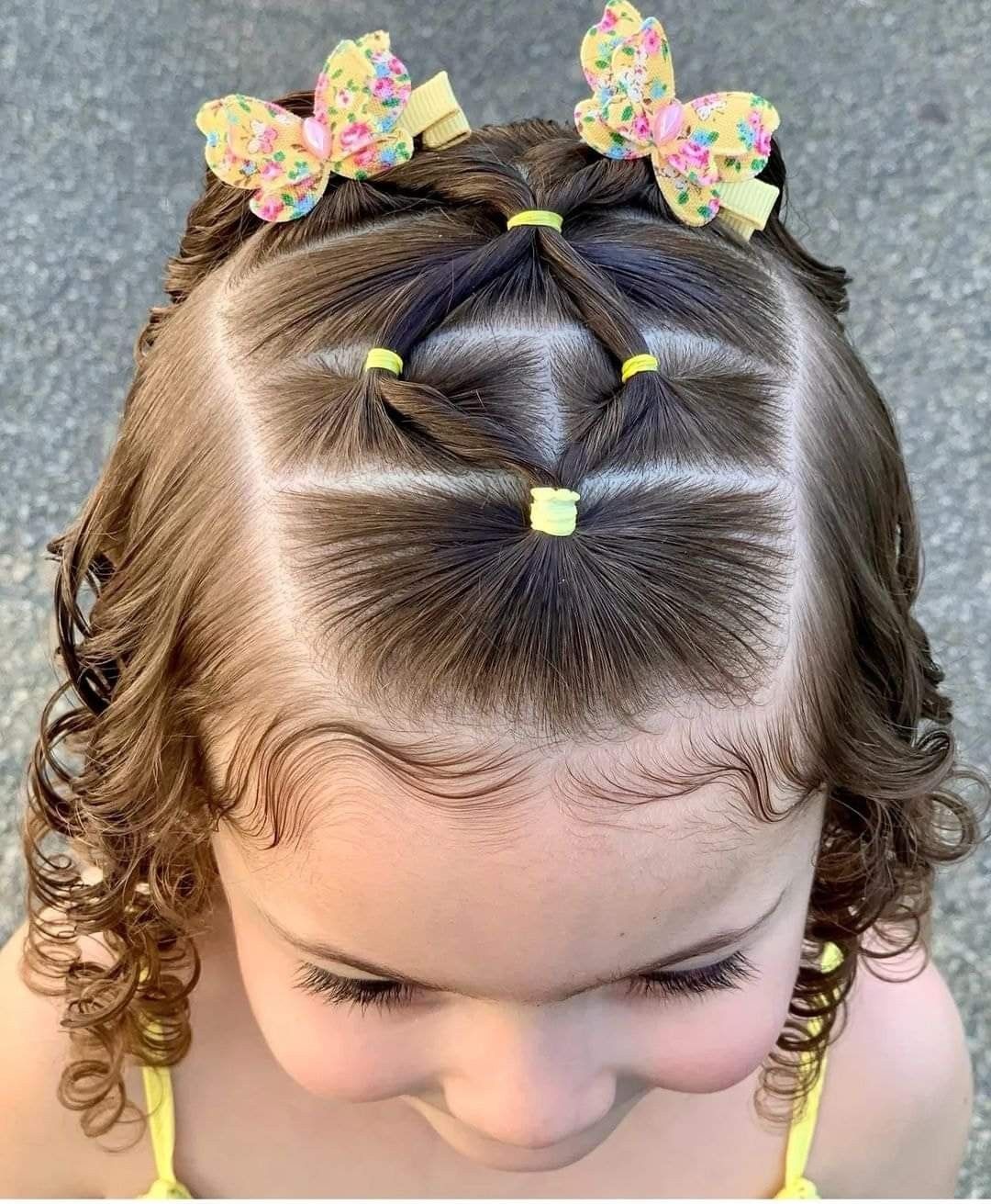 penteado para menina cacheada