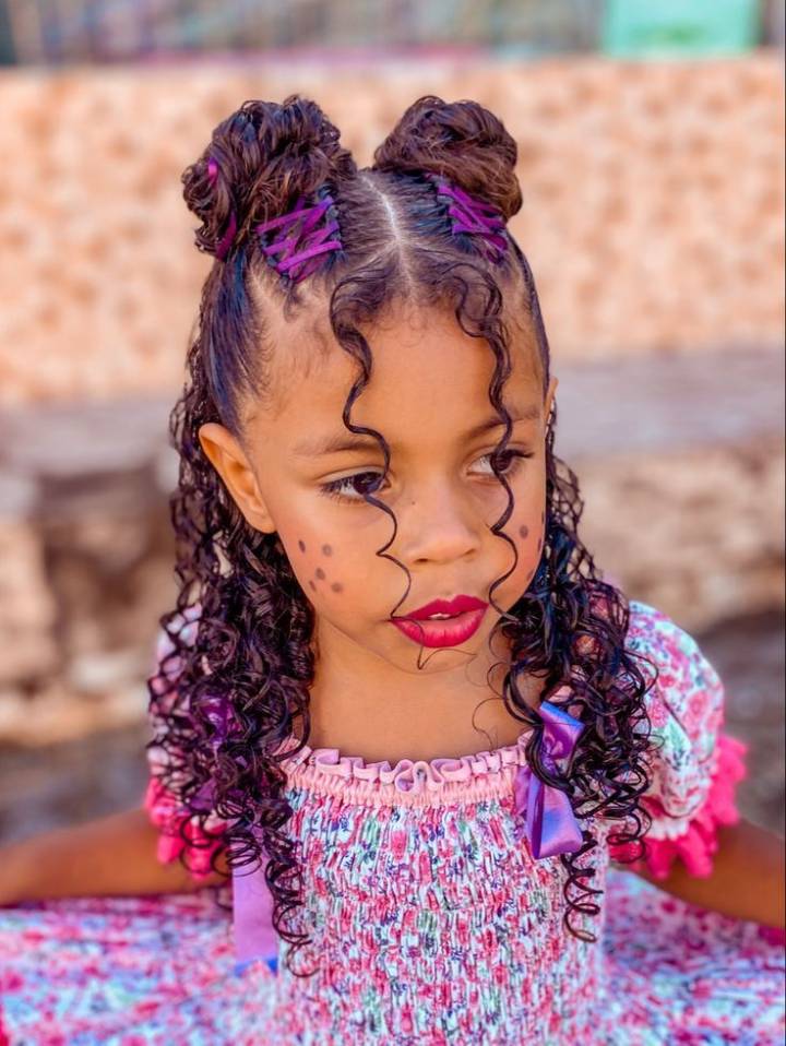 Ideias de cabelo para festa junina criança