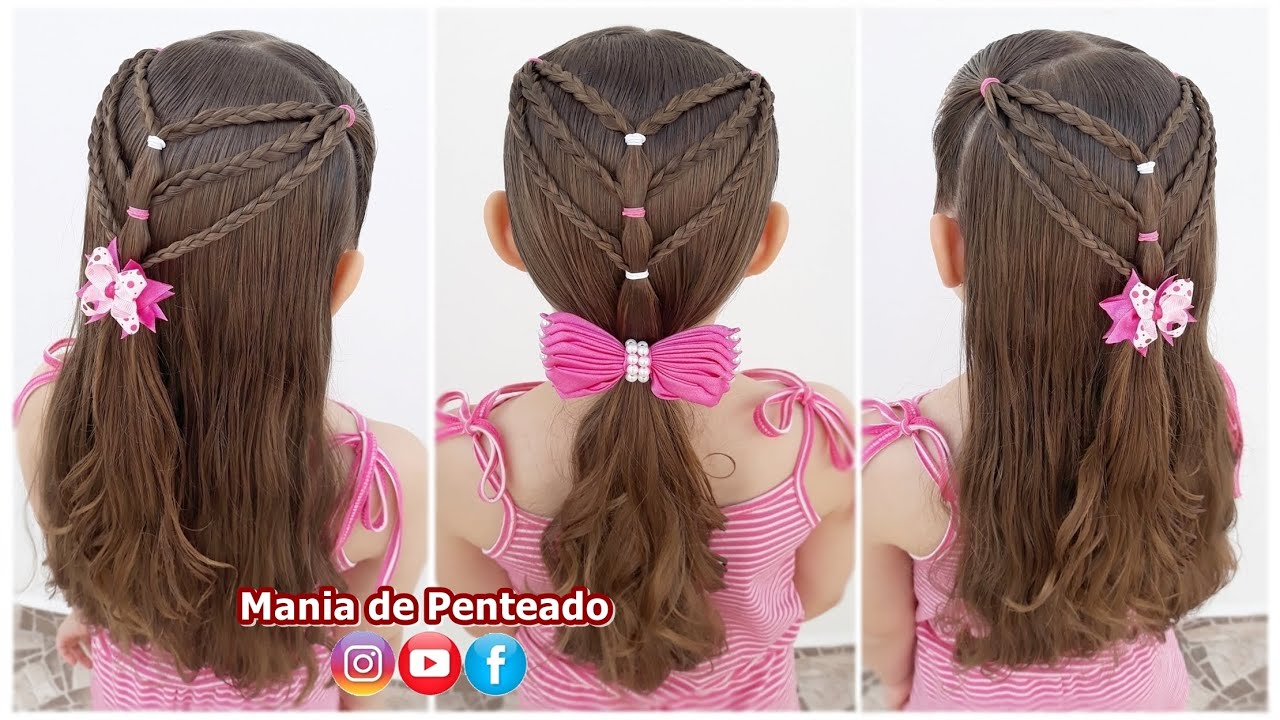 penteados infantil fácil