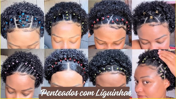 penteado cabelo cacheado curto