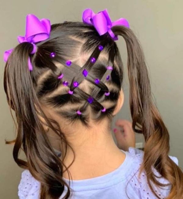 penteado simples festa junina