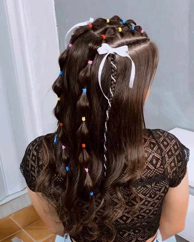 penteado para arraial infantil