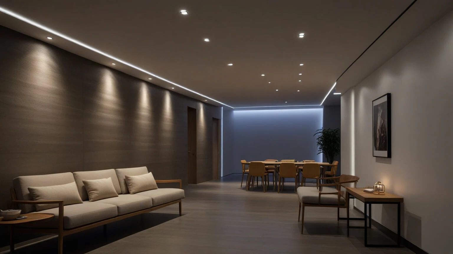 sanca de gesso com led
