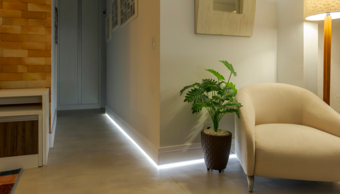 instalação de perfil led