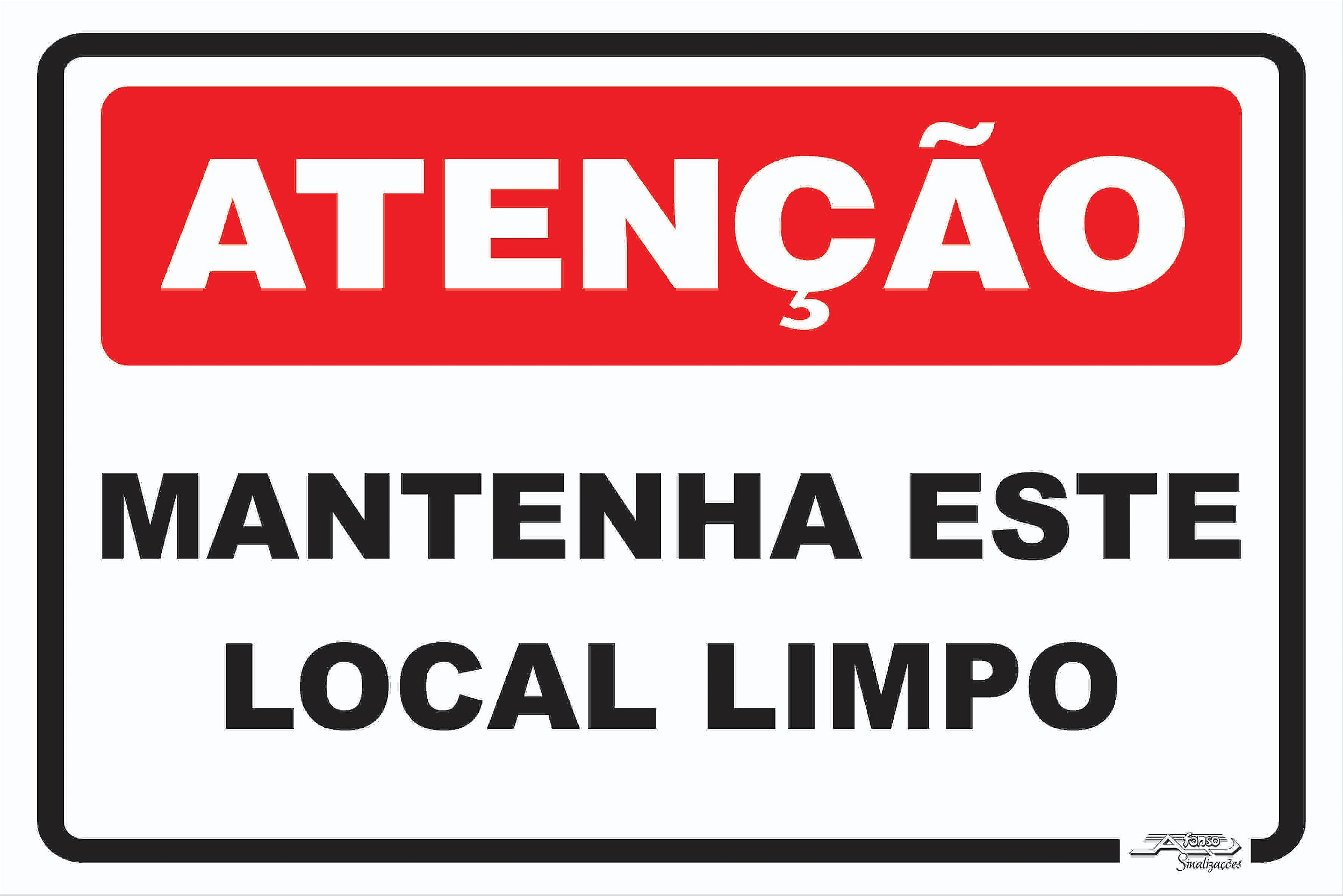 placa de perigo