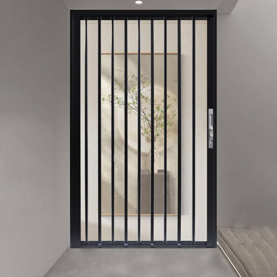 Portas sanfonadas de alumínio com vidro