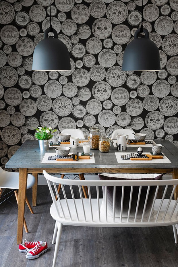ideias de decoração com pratos