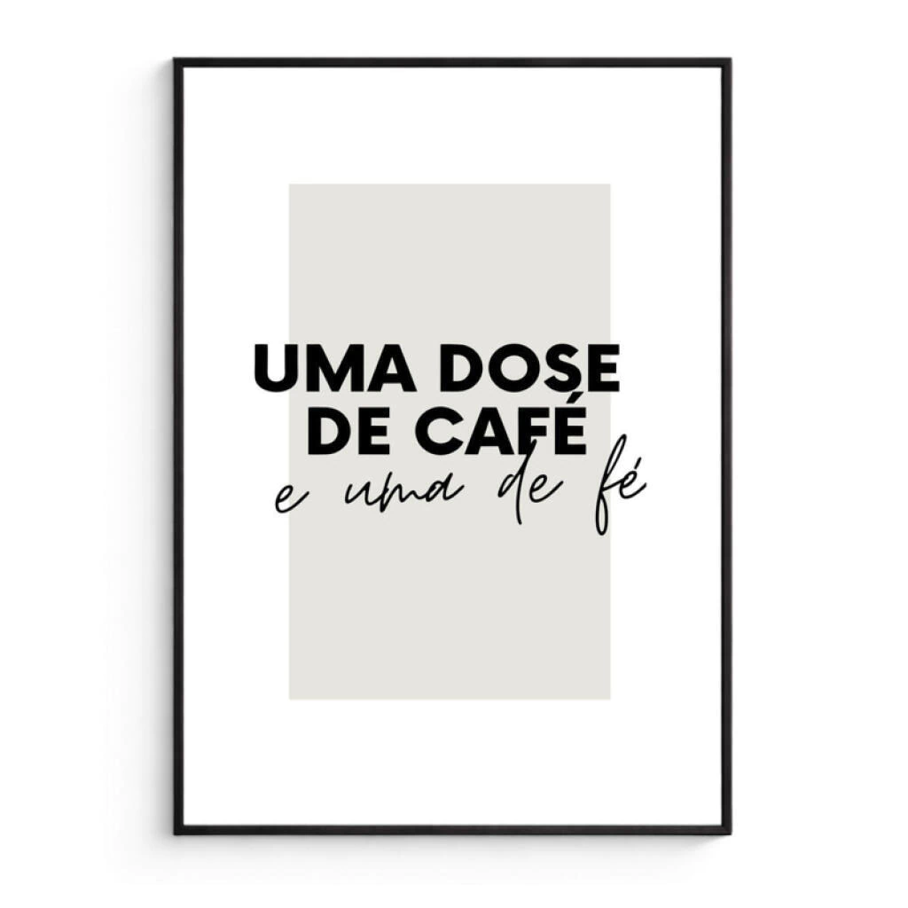 quadro de parede café
