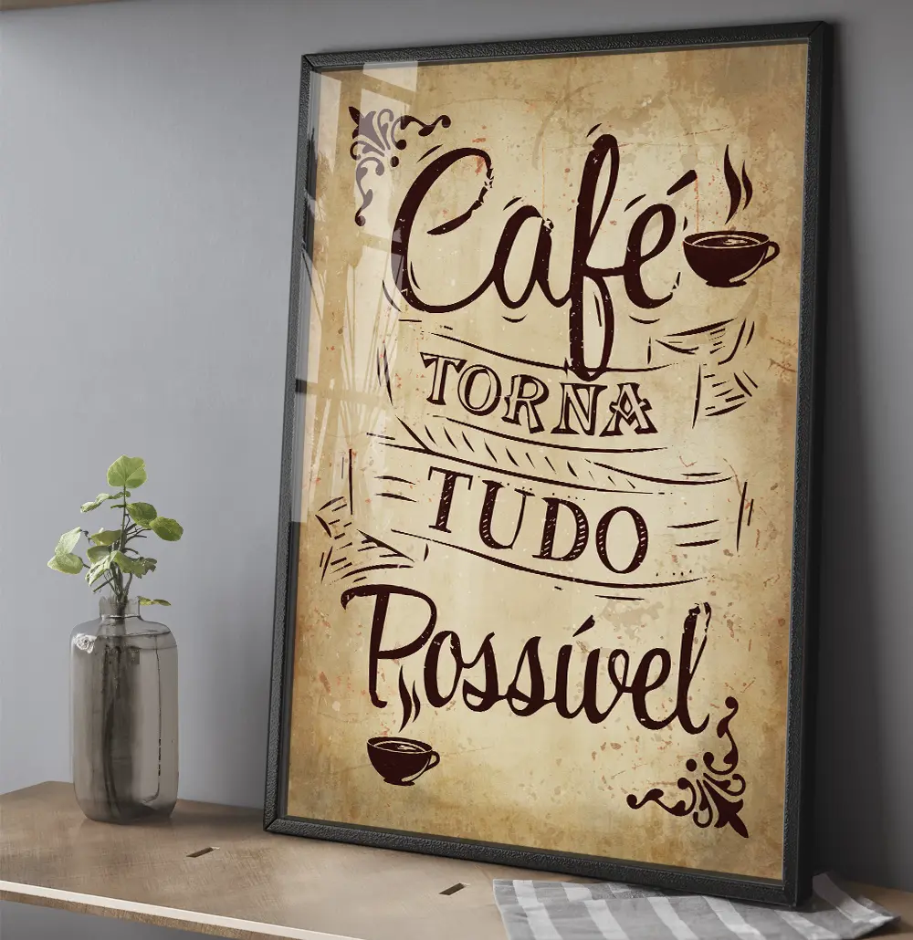 quadros para cozinha café