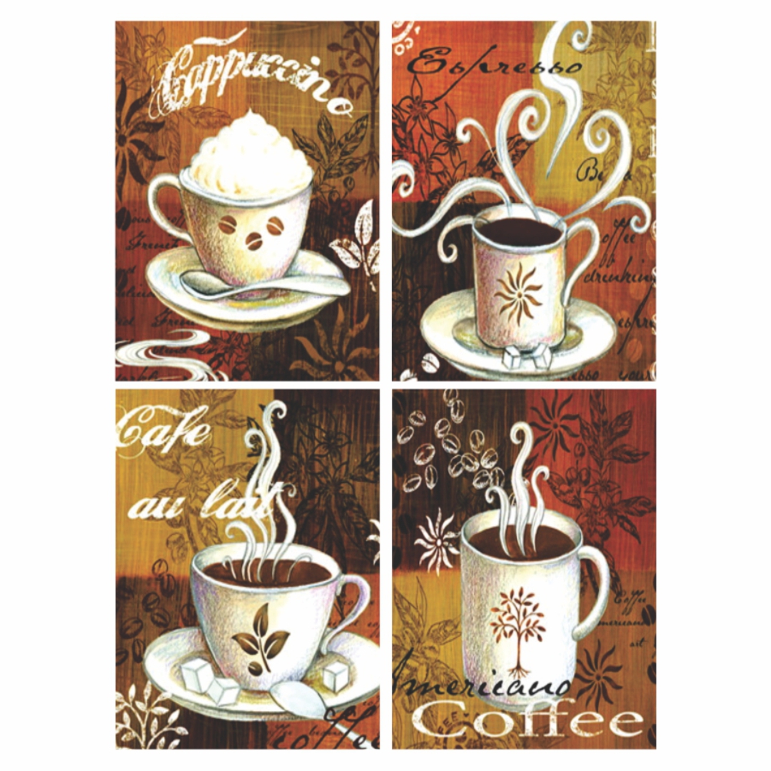 placa decorativa café