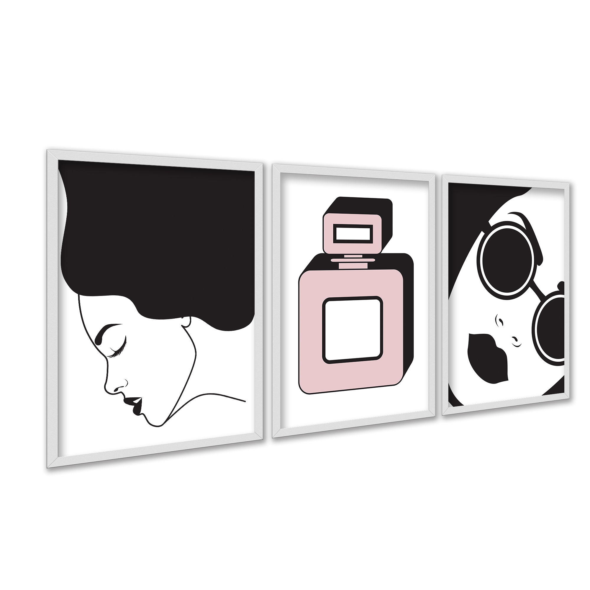 quadro preto e branco tela canvas