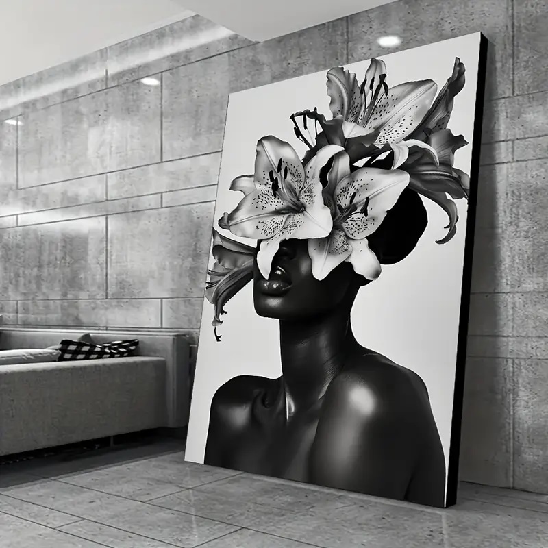 quadro minimalista preto e branco