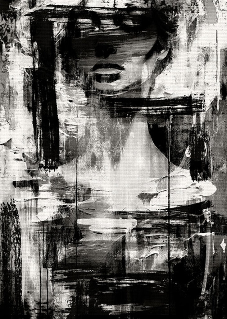 quadro preto e branco grande