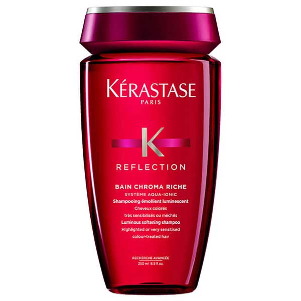 shampoo azul para mechas com fundo laranja