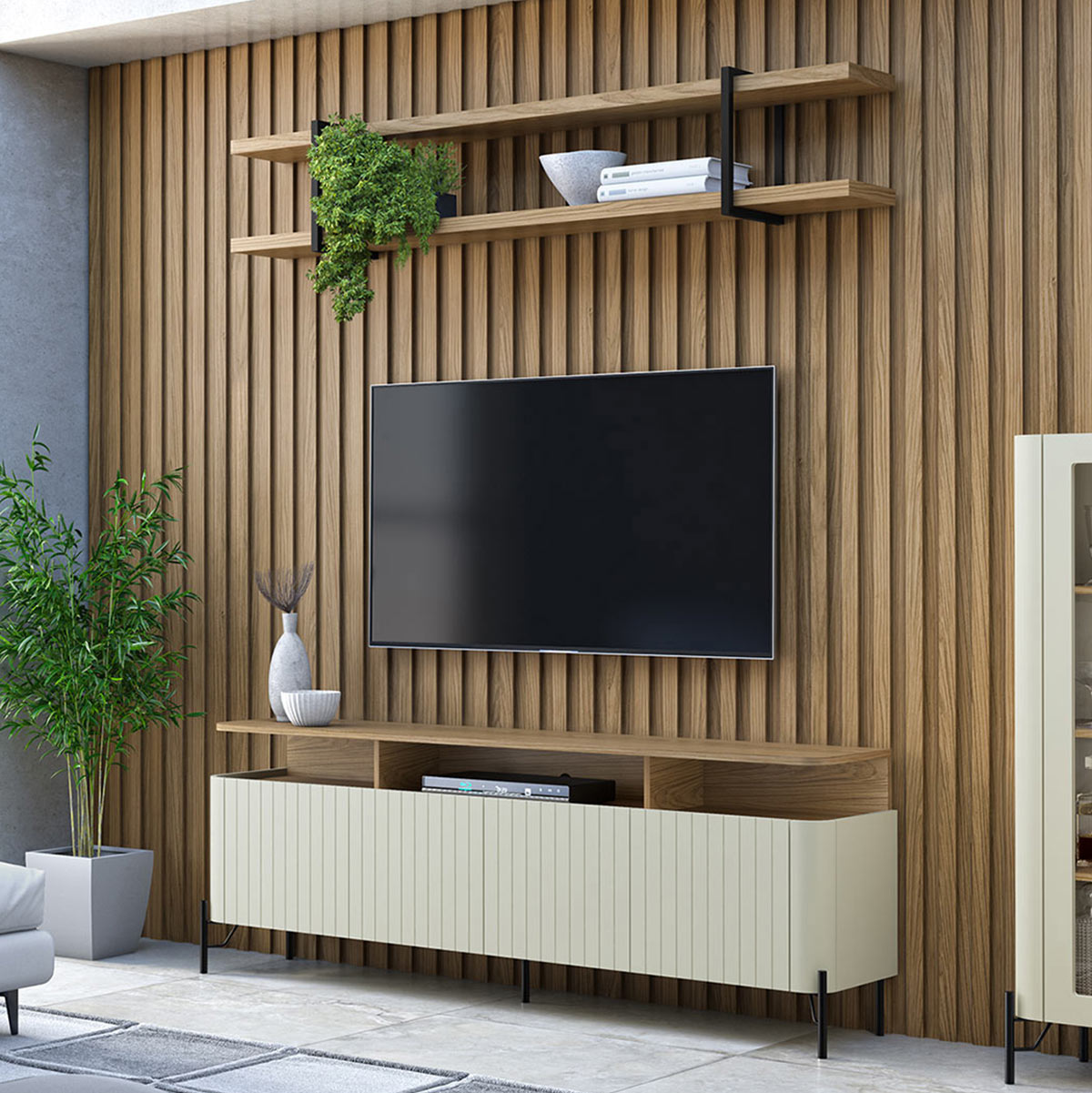 rack para sala minimalista