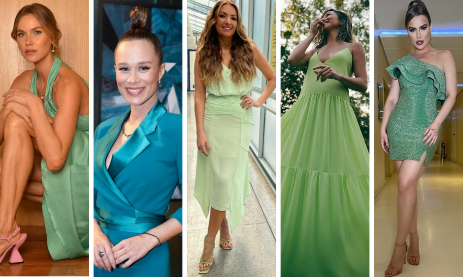 look verde ano novo