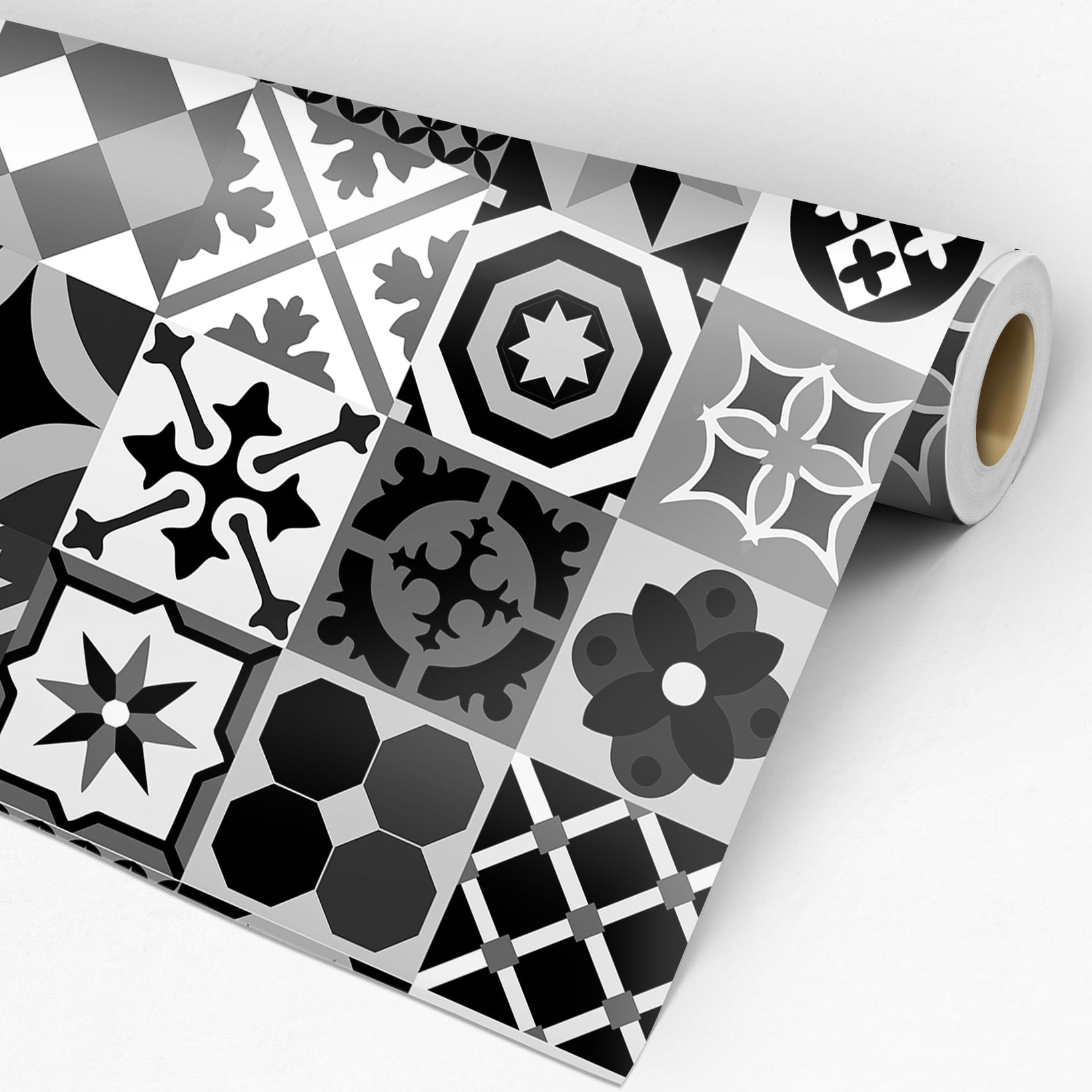 combinação preto e branco decoração
