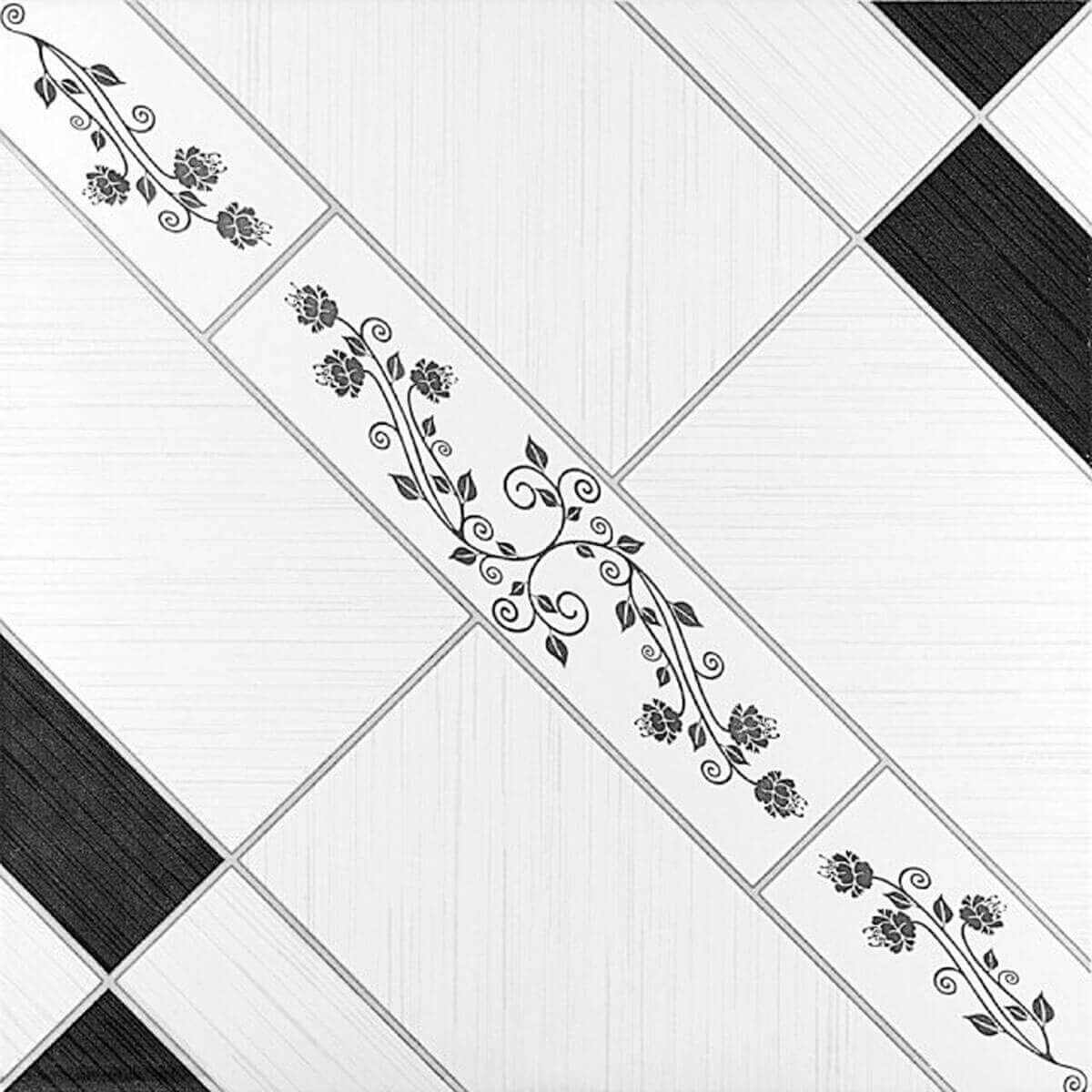 azulejo preto e branco