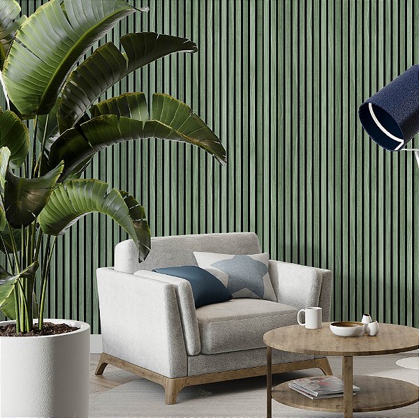 ripado verde para quarto