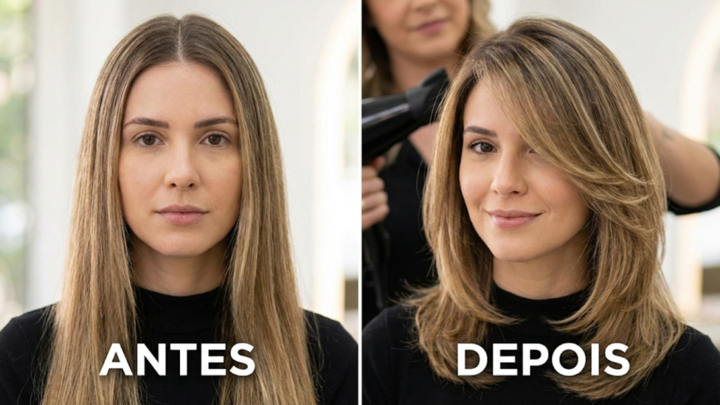 corte de cabelo que afina rosto quadrado