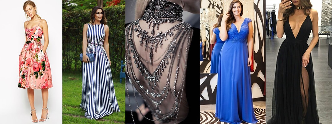 vestido social longo