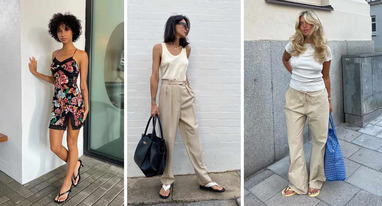 ideias de looks com sandália barata