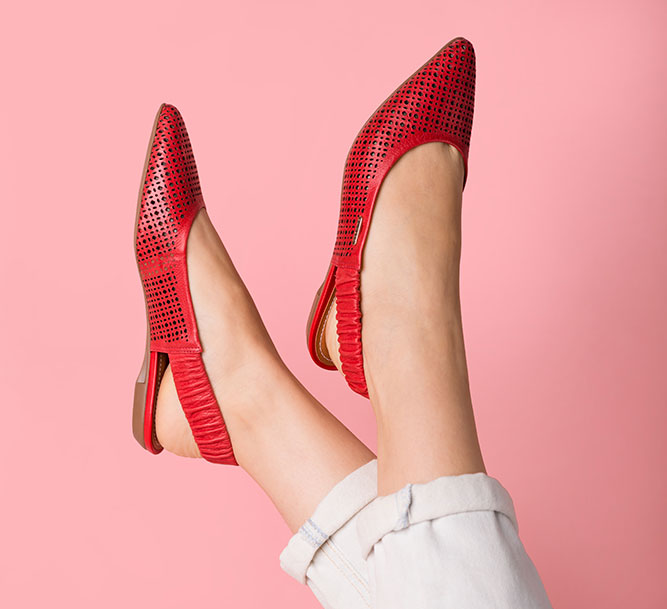 sapato slingback confortável