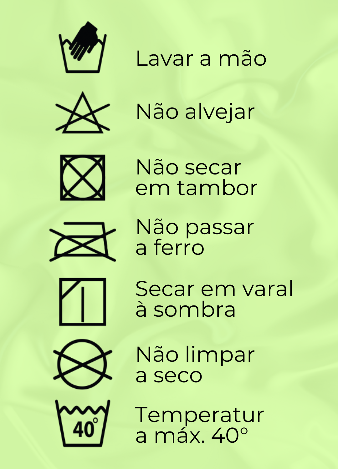 guia símbolos lavagem