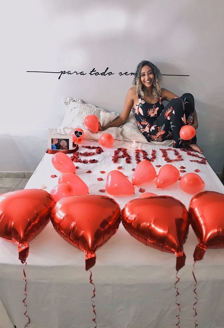 pedido de casamento surpresa quarto